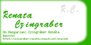 renata czingraber business card